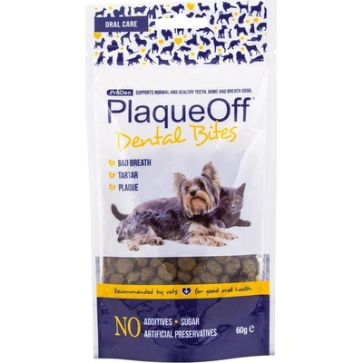 ProDen PlaqueOff Dental Bites Pre malých psov 60 g