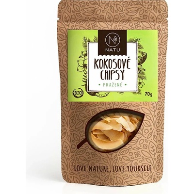 NATU Kokosové chipsy pražené BIO 70 g