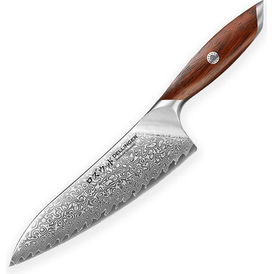 Dellinger Nôž kuchynský Chef/Gyuto 210 mm Rose Wood Damascus