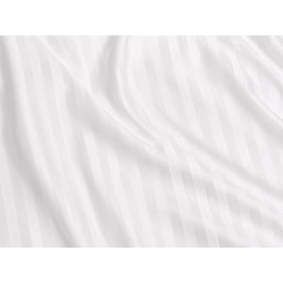 Mirtex Látka SATEEN 150/100 Bílá 8mm hotelový pruh šíře 285cm