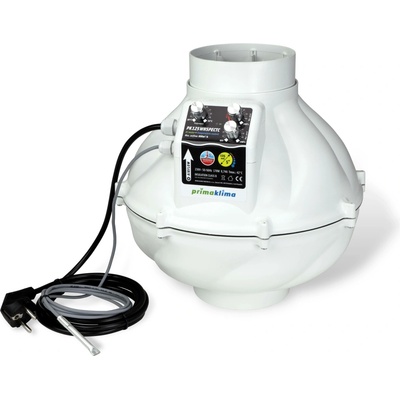 Prima Klima Whisperblower EC-TC 125 mm - 800 m3/h, ventilátor s EC motorem a regulací teploty