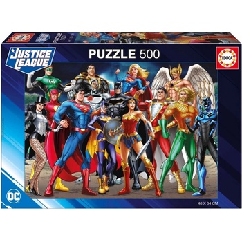 Educa Пъзел, Educa, Лигата на справедливостта DC Comics, 500 части (EDU19913)