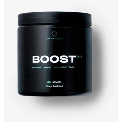 LifeUnlocked BOOST 2.0 Creatine + Taurin + Lysine 360 g