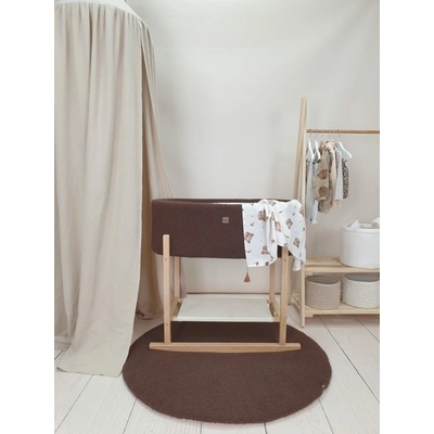 Ourbaby fabric brown sleeping basket 40878-0 hnedá