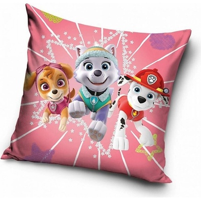 Carbotex Vankúš Tlapková patrola Paw Patrol motív Energická šteňatá 40x40