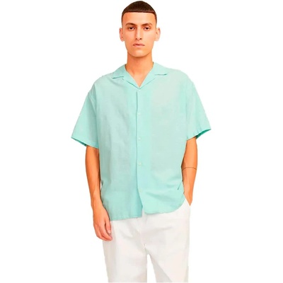 Риза с къс ръкав Jack & jones Blend short sleeve shirt - Green (Soothing Sea)