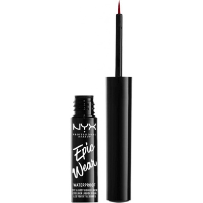 NYX Professional Makeup Epic Wear Liquid Liner tekuté linky na oči s matným finišom 07 Red 3,5 ml