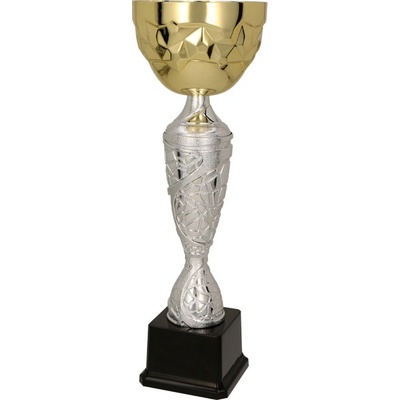 Kovový pohár Stříbrno-zlatý 29 cm 10 cm