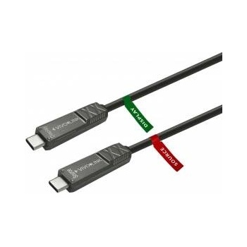 VivoLink PROUSBCMM10OP USB cable 10 m USB 3.2 Gen 2 (3.1 Gen 2) USB C Black