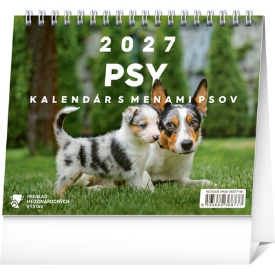 NOTIQUE stolový Psy s menami psov 16,5 × 13 cm 2027