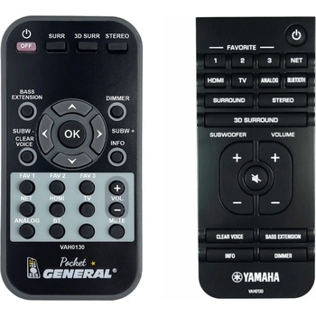 GENERAL Yamaha vah0130 - дистанционно управление дубликат (vah0130)