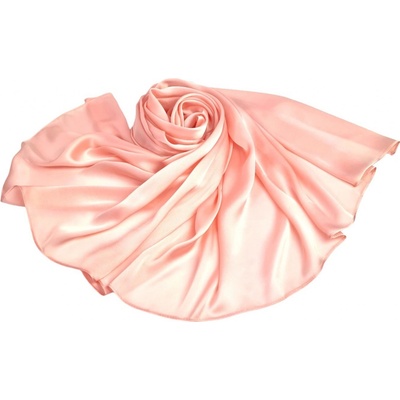 Classic Scarf růžová šála se saténovým leskem – Zboží Dáma