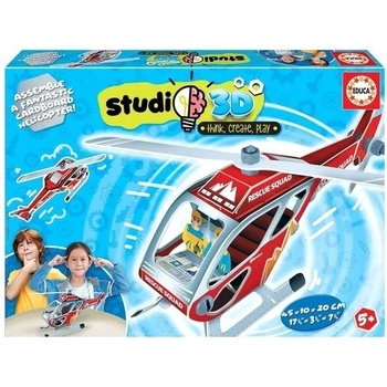 Educa Studio 3D model Záchranářský vrtulník