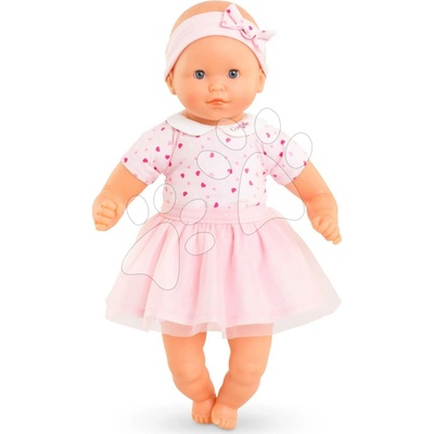 Corolle Mon Adorable Petit Poupon Hearts s modrými klipkajúcimi očami so sukničkou 30 cm od 12 mes