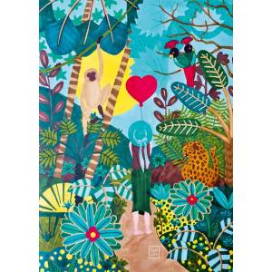 Pieces & Peace - Puzzle Jungle Heart - 1 000 piese