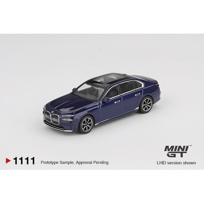 MINI GT BMW i7 xDrive60 Tanzanite Blue Metallic 1:64