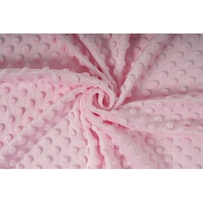 Minky, baby růžová, látka, metráž / 50 cm