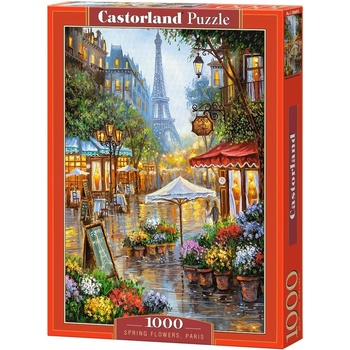 Castorland Пъзел Castorland от 1000 части - Пролетни цветя в Париж (C-103669-2)