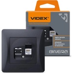 Videx КОМПЮТЪРНА РОЗЕТКА vf-bnsk1pc6-bg cat6 binera videx - ГРАФИТ (4820118295190)