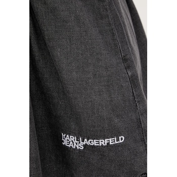 Karl Lagerfeld Jeans Дънкова рокля Karl Lagerfeld Jeans в сиво къса разкроена A4W13003 (A4W13003)