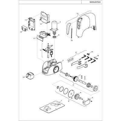 999ALBE011A01 kit převodovky pro SUN7024
