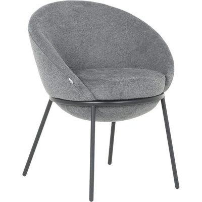 Carmen Трапезен стол Carmen HART, до 100kg. , дамаска, прахово боядисана метална база, сив (bt-3532330_1)