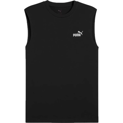 Puma Essentials No 1 logo sleveiess tee čierna biela