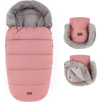 Petite&Mars Set zimní Comfy 4v1 Furry Old Rose