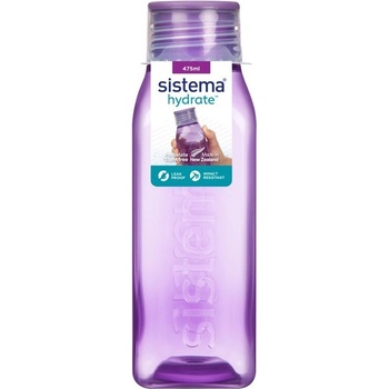 Sistema® Hydrate™ Fľaša Square skrutkovacie viečko 475 ml