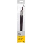 Winsor & Newton Четка синтетична Galeria кръгла №4 и плоска №4-12 3бр