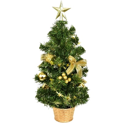 Dommio Stromček s hviezdou zdobený zlatý 45 cm