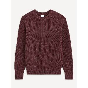 Celio Мъжки пуловер на райета в цвят бордо Celio Celio | Cherven | МЪЖЕ | S