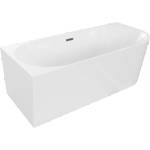 Mexen Mia 180x80 cm left white/brushed gun grey (52691808000L-66)