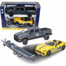 Bruder 2504 Terénní auto RAM přepravník závodní auto řidič