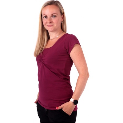 Jožánek Klaudie kojicí tričko se vsadkou kr. rukáv cyklámen – Hledejceny.cz