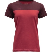 Devold Dámské triko NORANG MERINO 150 TEE Červená Vínová