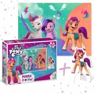 Dodot Puzzle 60 My Little Pony with charater figure