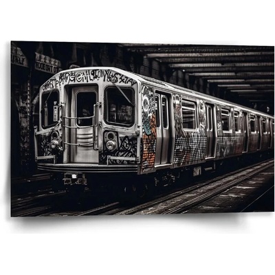 Sablio Obraz Mestské metro s graffiti - 60x40 cm