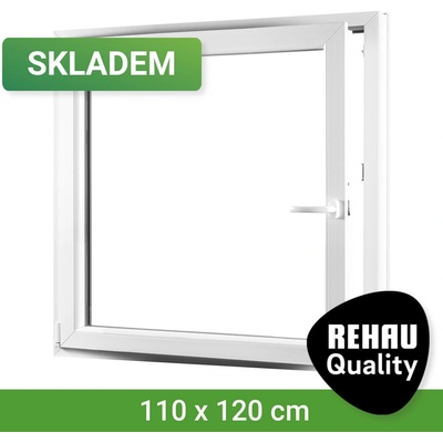 SKLADOVÁ-OKNA.cz REHAU Smartline+, otvíravo-sklopné levé 1100 x 1200