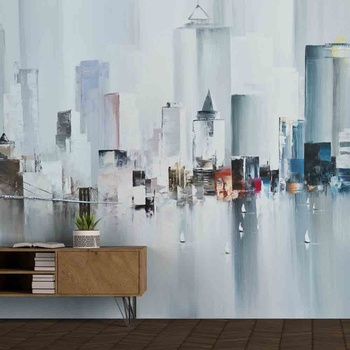 Decono Фототапет Абстрактни Небостъргачи