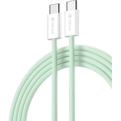Devia EC325 USB-C - USB-C, 60W, 3A, 1m, zelený