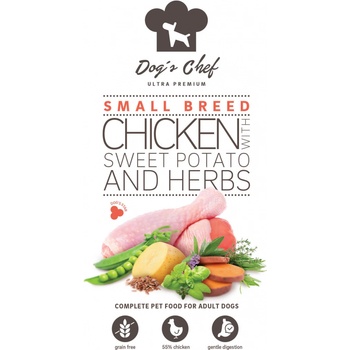 Dog's Chef Grandma's Fine Herb Chicken for Small breed 0,5 kg