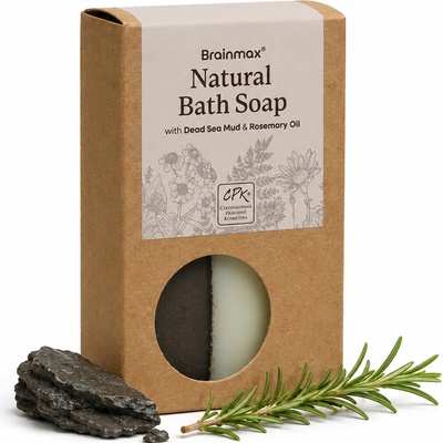 BrainMax Natural soap bar with Dead sea mud & rosemary oil 100 g – Hledejceny.cz