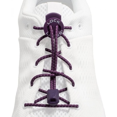LOCK LACES Шнурове за обувки, лилави (LL5010)