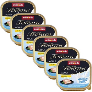 Animonda Vom Feinsten Adult Cat Milkies - пиле с йогуртова сърцевина 6 x 100 г