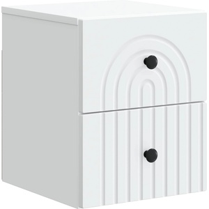 vidaXL Спален шкаф с монтаж на стена с чекмедже Бяло 33 x 34, 5 x 40 см (898125)