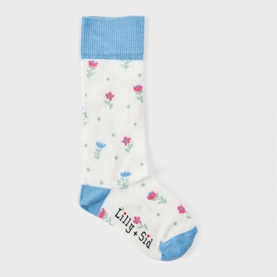 Lilly and Sid Чорапи Lilly and Sid Floral Knee High Socks - Multi