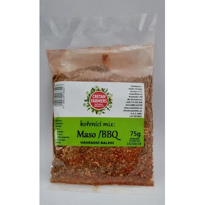 Cretan farmers kořenící směs grilovací BBQ náhradní balení 75 g