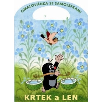 omalovánky se samolepkami Krtek a len