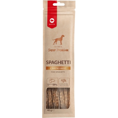 Maced Super Premium špagety z bravčového mäsa 40 g